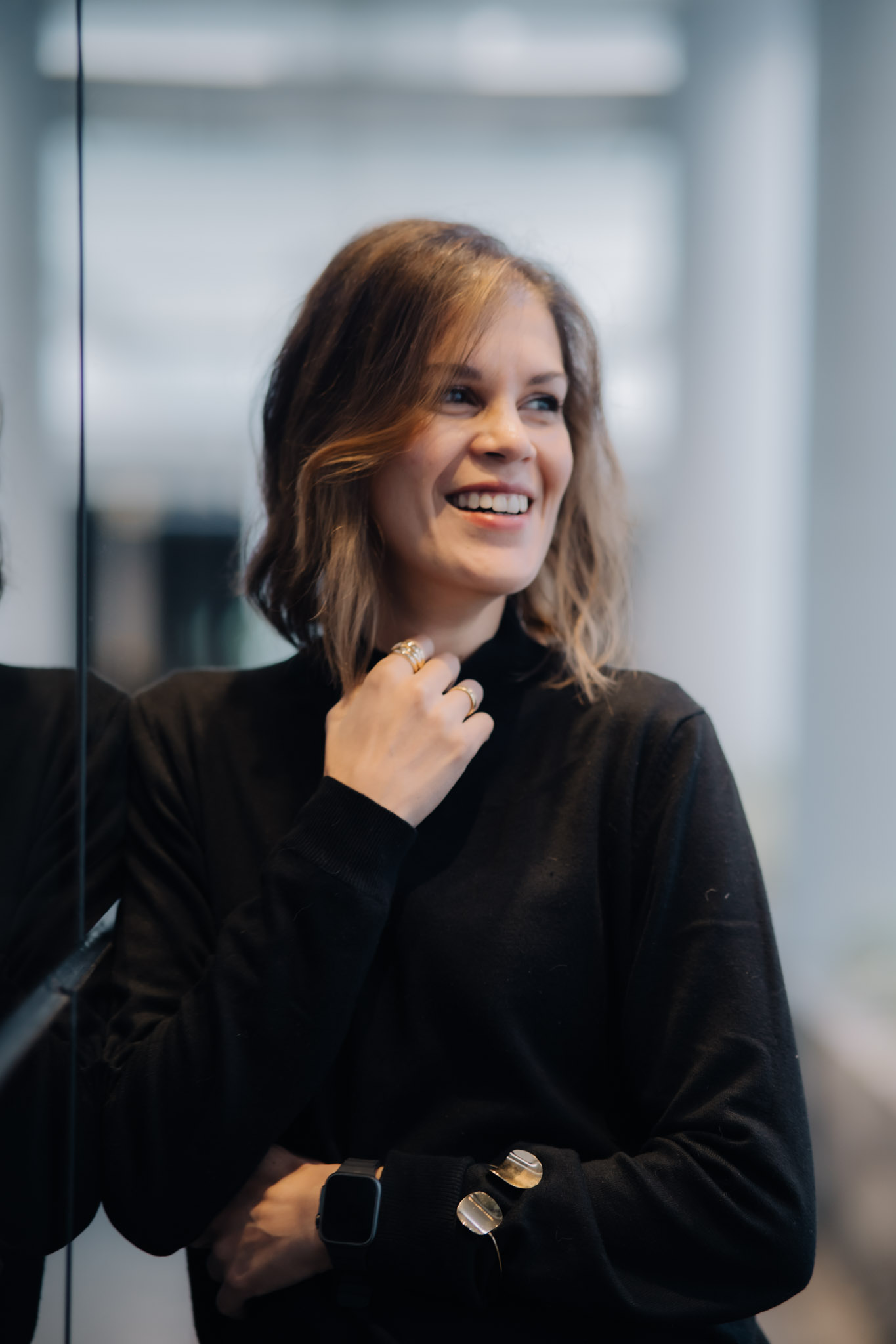 Rebbeca Rödel, fundadora da Lazarus Solutions, em um momento de conversa